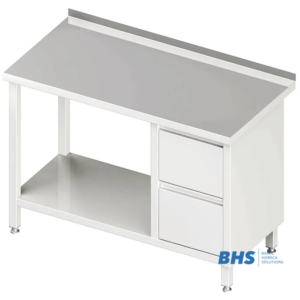 Стол с ящиками и полкой 1100