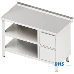 Стол с ящиками и 2 полками 800