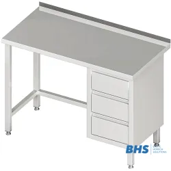 Стол с тремя ящиками 800