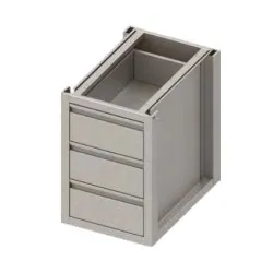 Шкаф  с 3 ящиками H-660 mm