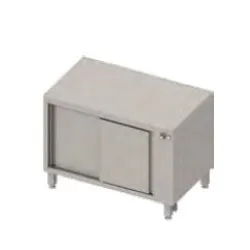Стол с теплым шкафом с раздвижной дверью H-810 mm