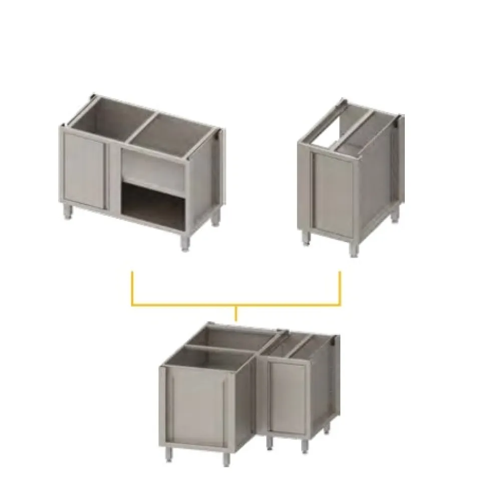 Угловой шкаф с дверьми H-810 mm