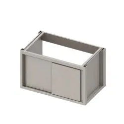 Шкаф под мойку с раздвижными дверями  H-660 mm