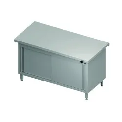 Стол с теплым шкафом с раздвижной дверью 1400
