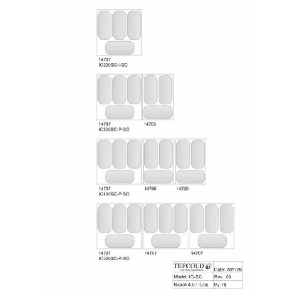 Витрина для мороженого 350L