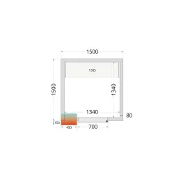 Комплект стеллажей для полок CRPF1515