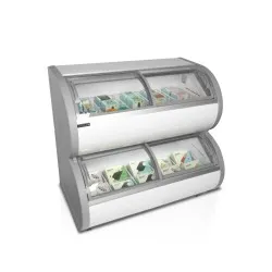 Двухуровневая морозильная камера-витрина 408 литров