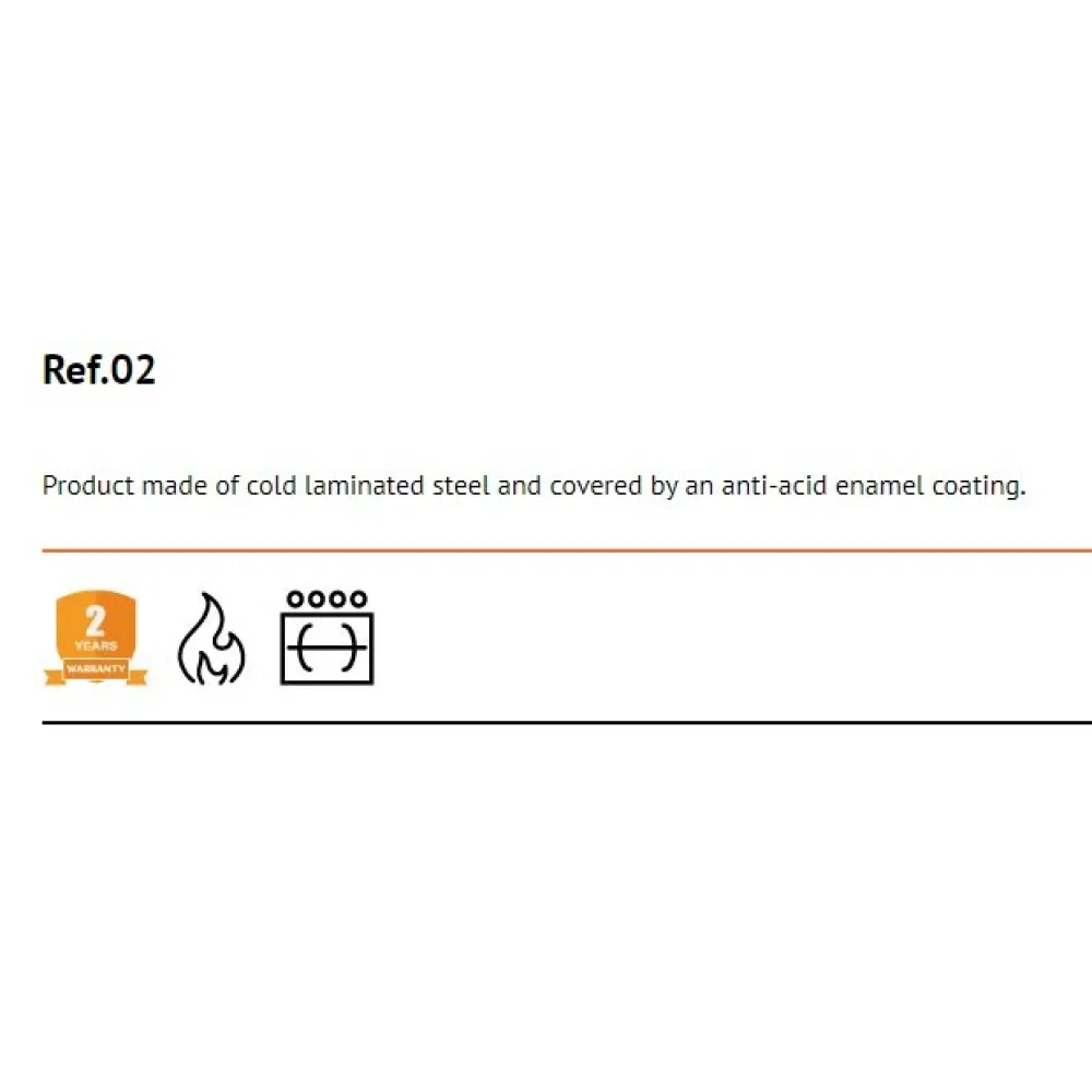 Эмалированная стальная сковорода для паэльи  80 cm