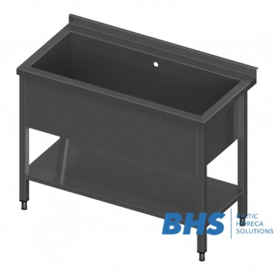 стол с бассейном и полкой