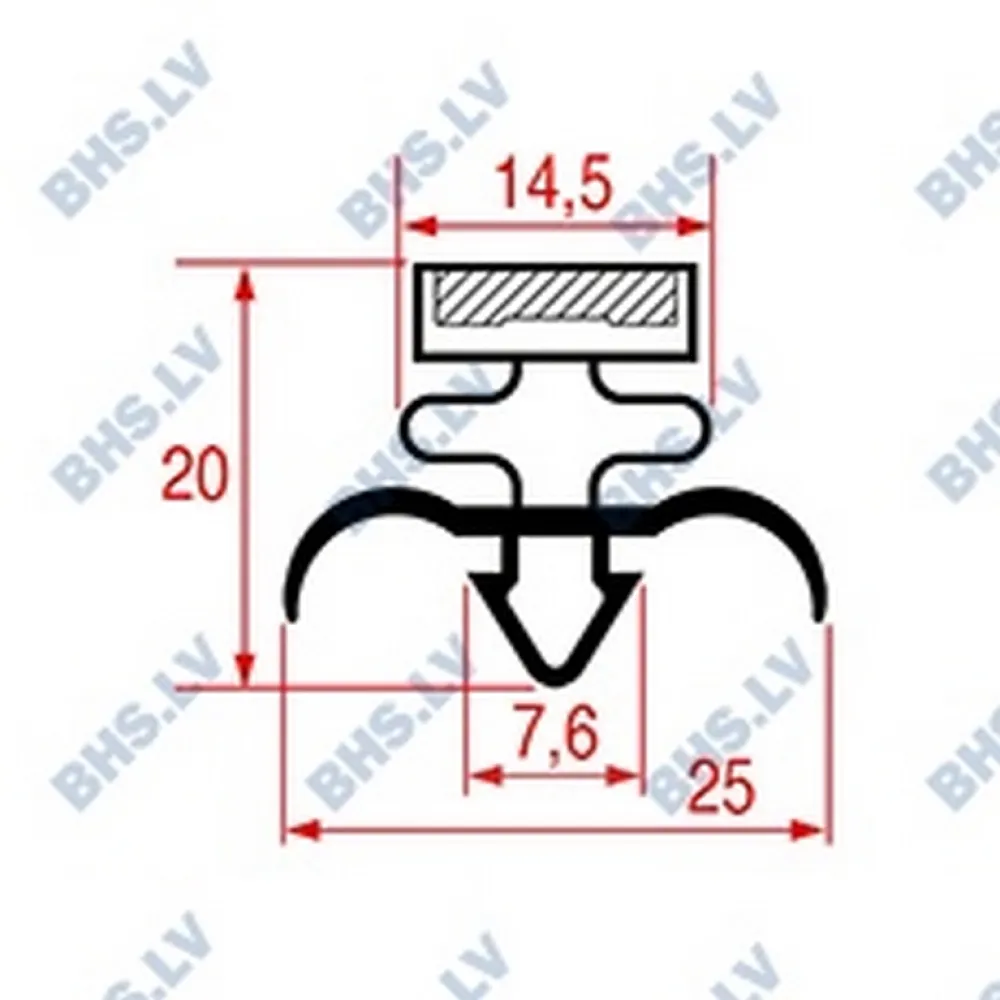 SNAP-IN GASKET 1570x610 mm