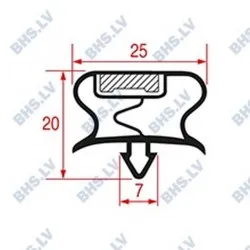 SNAP-IN GASKET L1058 LENGTH 2600 mm