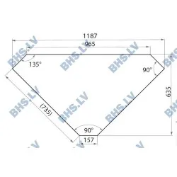 Угловой стол внешний 90 