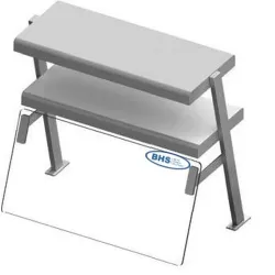 Защитное стекло с двойной полкой 774-45