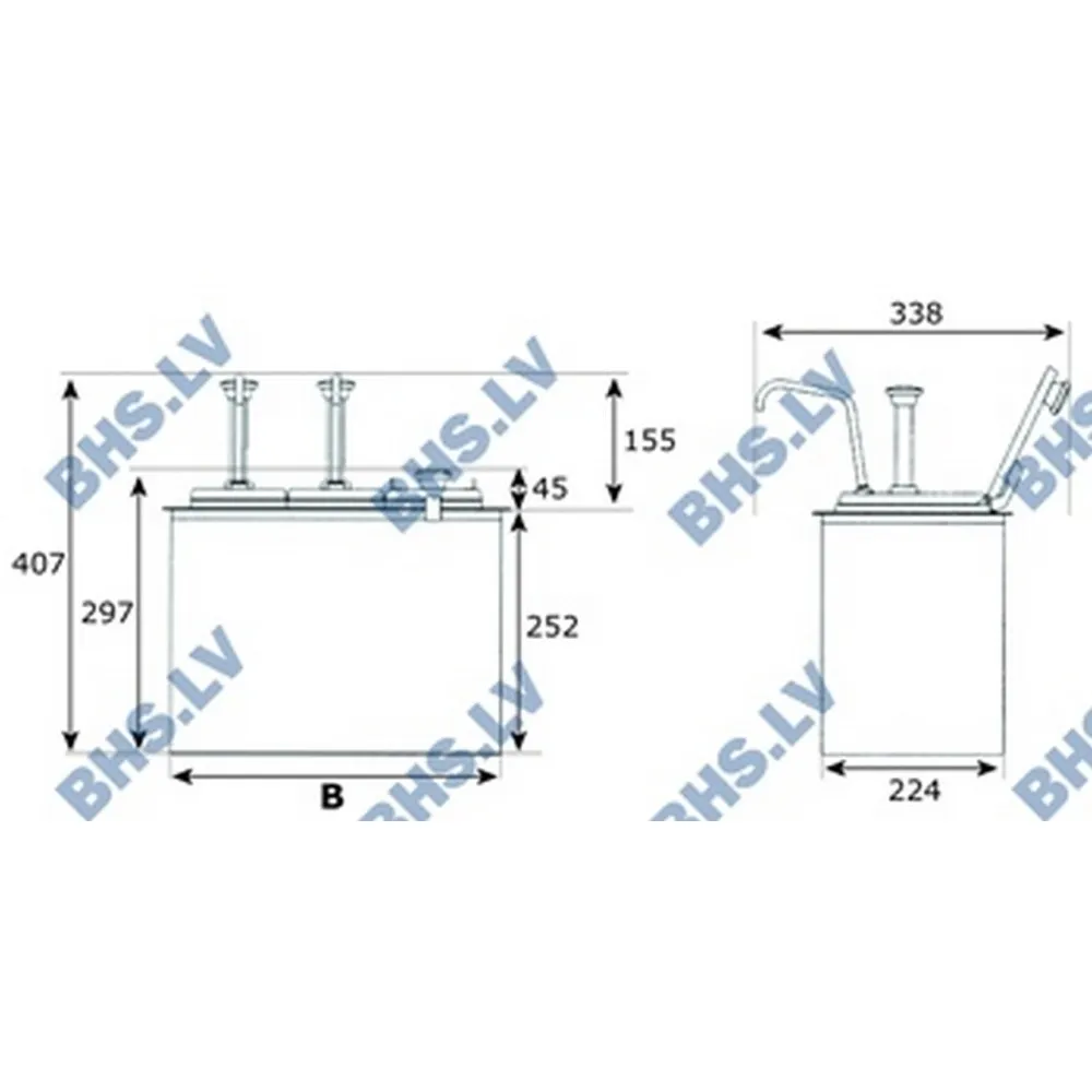 Диспенсер с 2 дозаторами