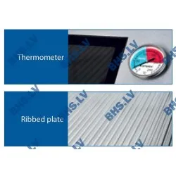 Электрический гриль гладкий с крышкой 8.1 кВт