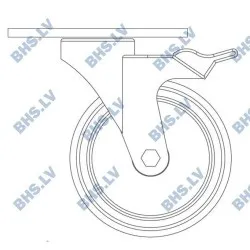 Комплект оцинкованных колес RC 125 мм