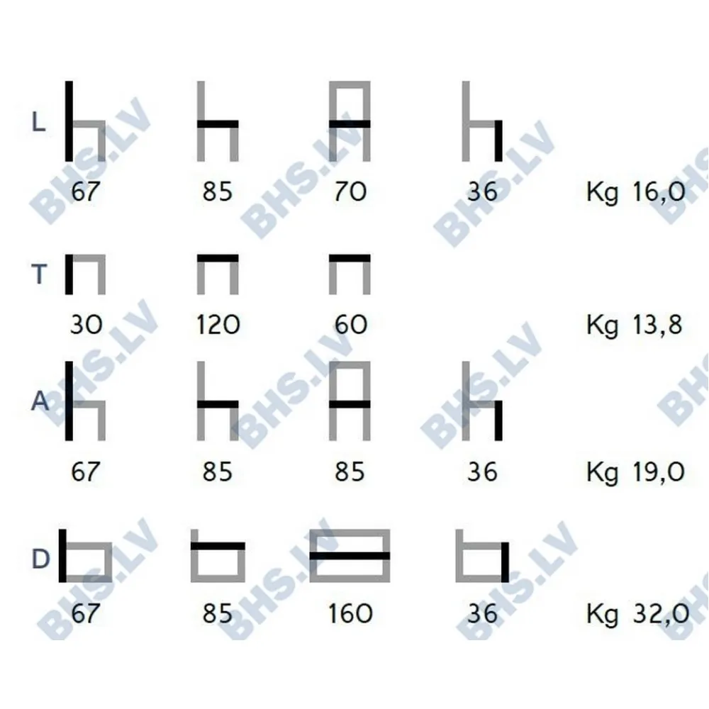 Комплект мебели ALVORY