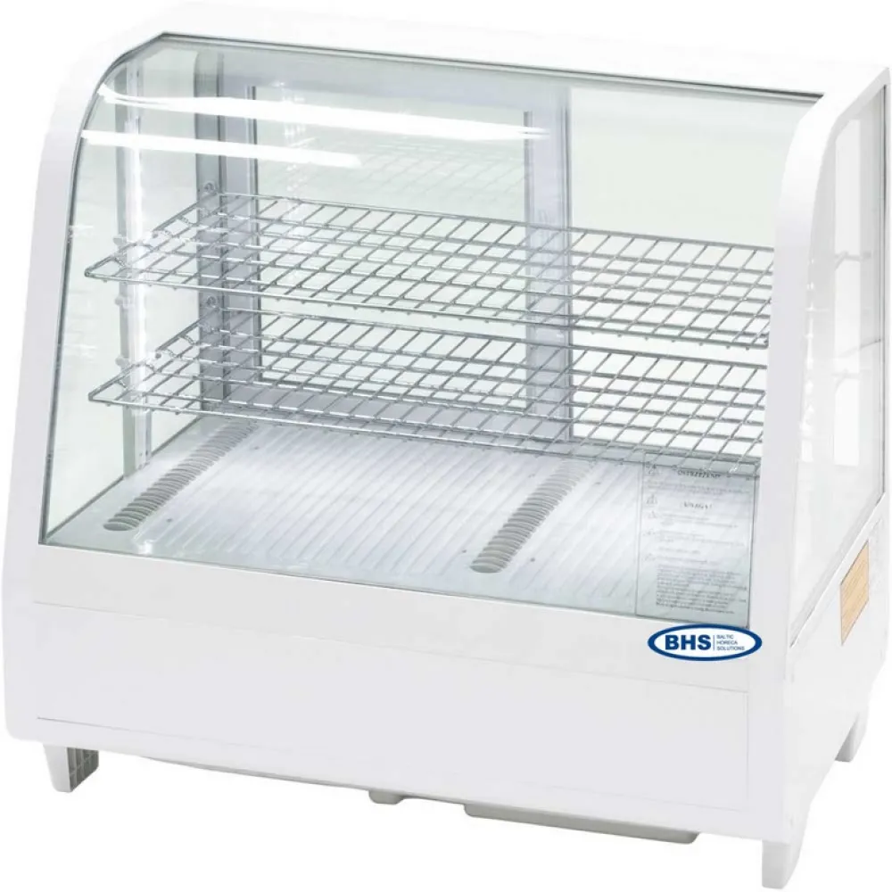 Витрина 100 л с подсветкой, белая