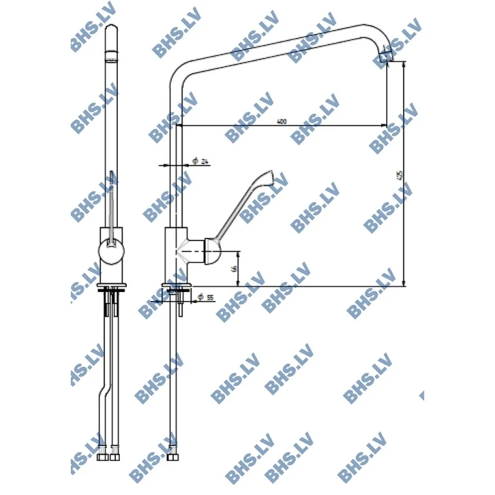 Bодопроводный смеситель 206