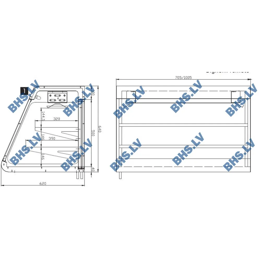 Холодная витрина Big Horn 1000 Remote
