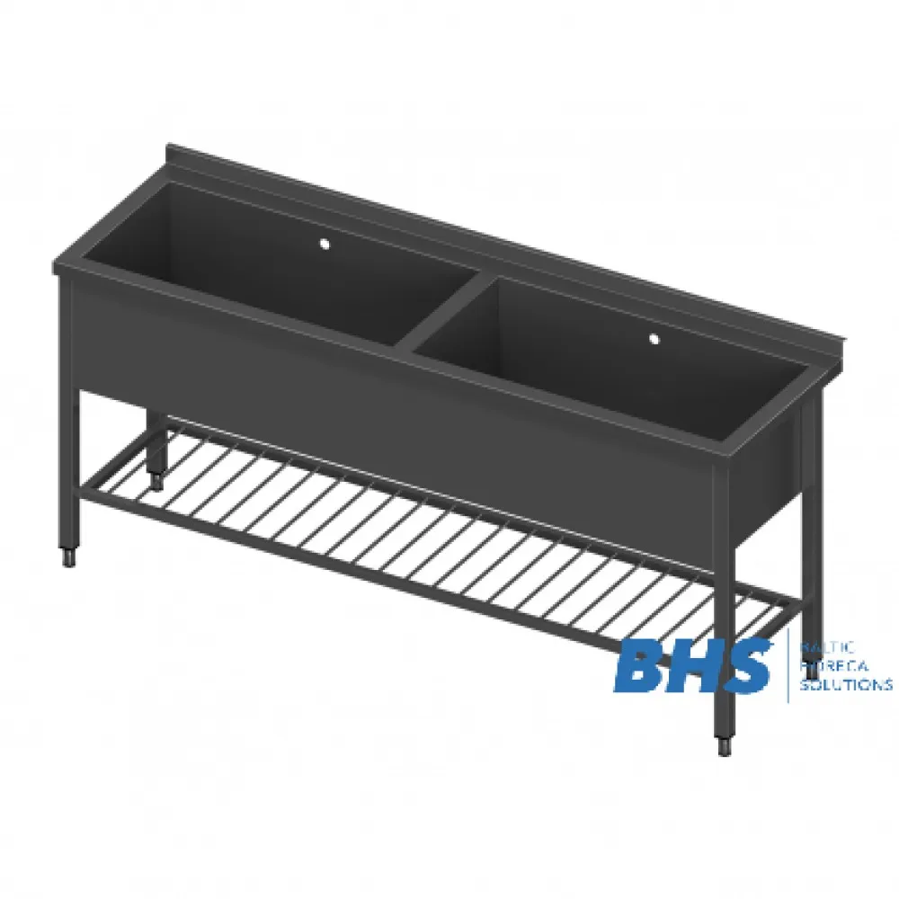 Стол с двумя бассейнами и решеткой 2000