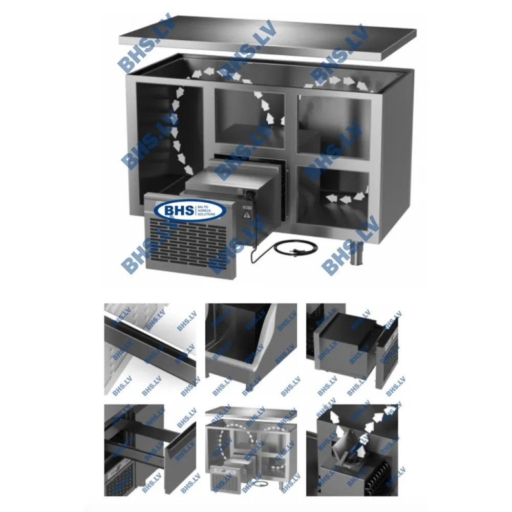Стол холодильный P212 1300 mm