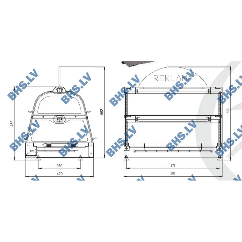 Горячая витрина Loire Hot