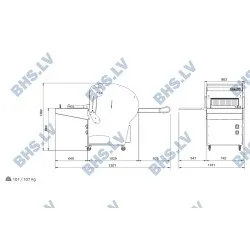 Промышленный слайсер для хлеба MG-MR52