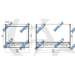 Кондитерская витрина TRENT Inox - standard