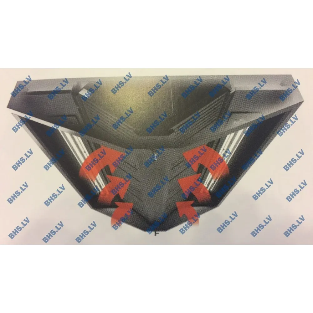 Центральная островная вентиляционная вытяжка с фильтрами HNCA 1400