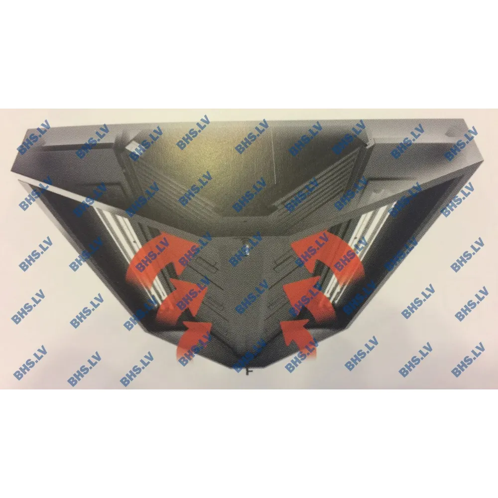 Центральная островная вентиляционная вытяжка с фильтрами HNCA 2900