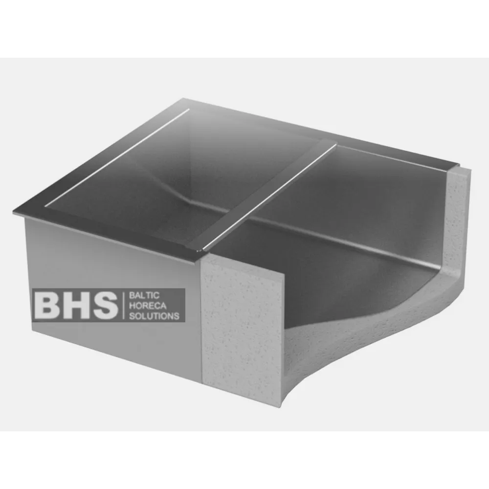 Встраиваемая холодильная ванна для 2 GN1/1 740 мм