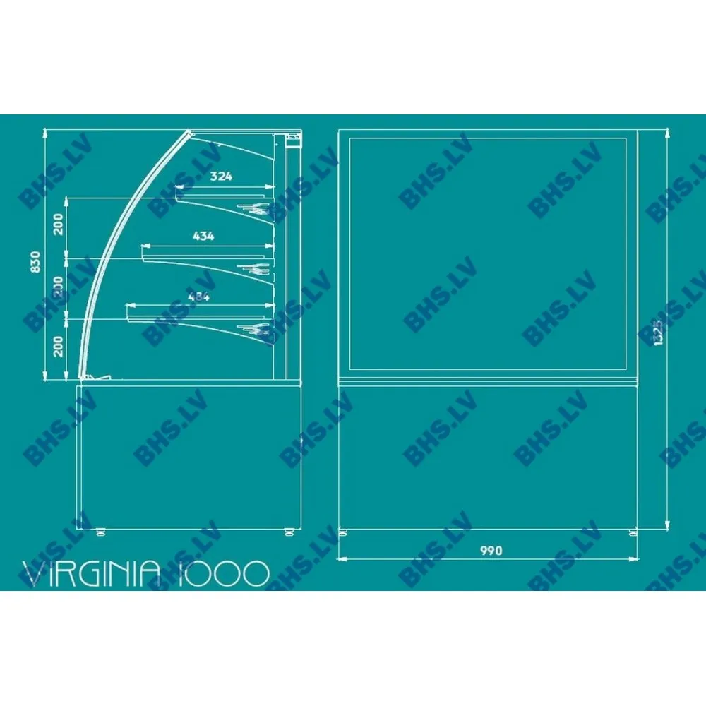 Virginia 1000 Standard - serve over