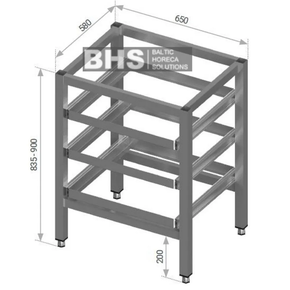 Рама с полками для корзин для посуды