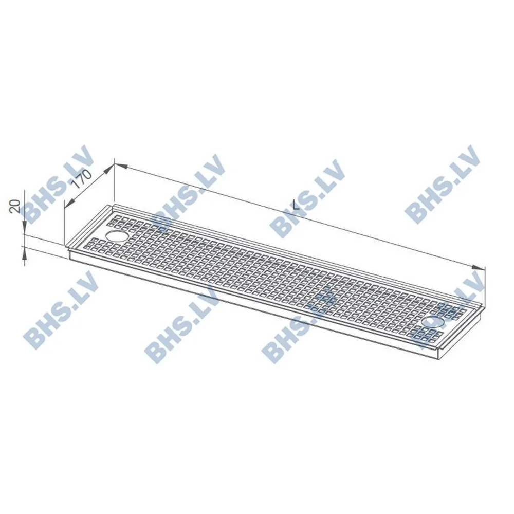 Дренажный поддон для бара 1000