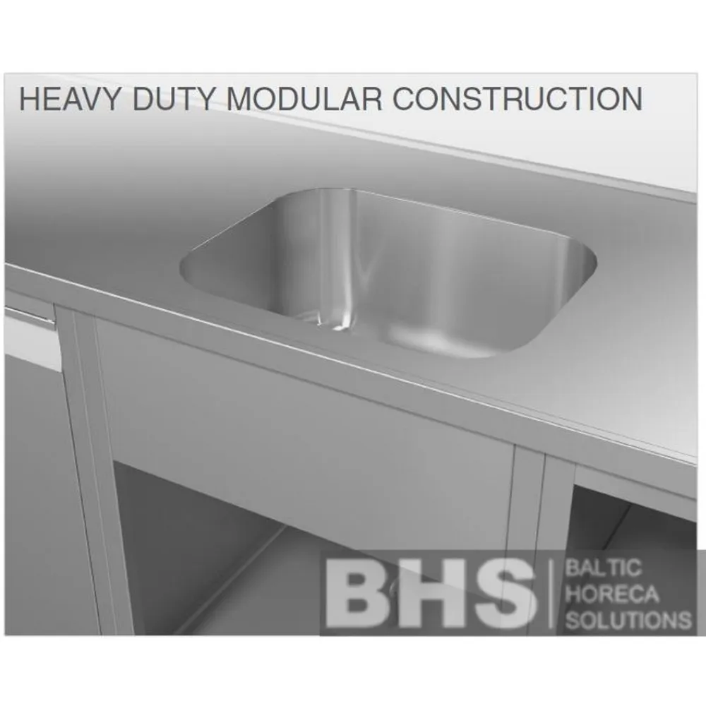 Модульная полка для раковины с панелью 600