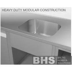 Модульная полка для раковины с панелью 600