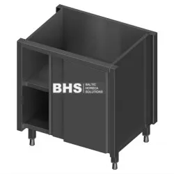 Модульная полка с регулируемой полкой и раздвижной дверью 800