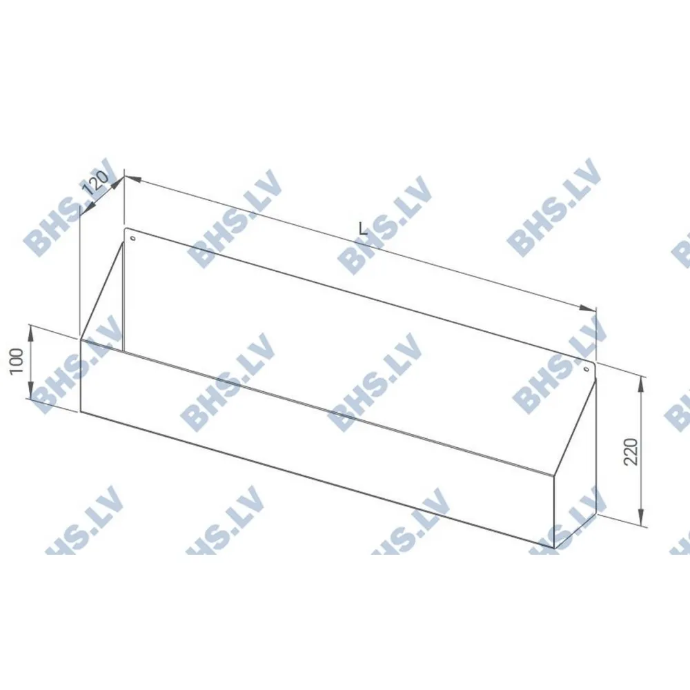Полка для бутылок монтируемая 800