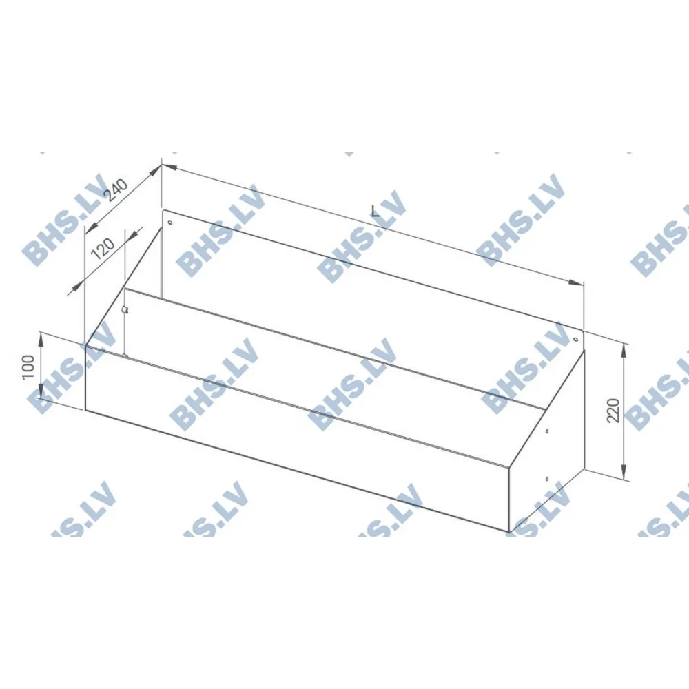 Двойная полка для бутылок монтируемая 1000