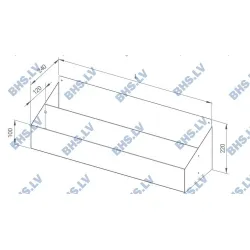 Двойная полка для бутылок монтируемая 500
