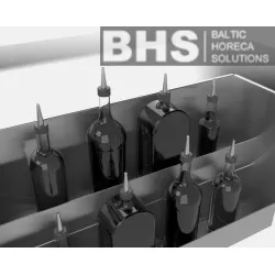 Двойная полка для бутылок сварная 500