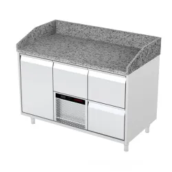 Стол холодильник с гранитной поверхностью P230 1300 мм