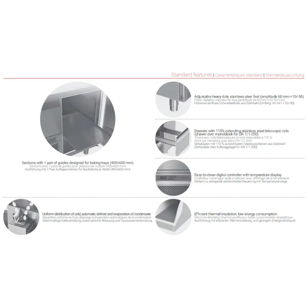 Охлаждающий стол для противней P206