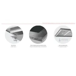 Встраиваемая стеклянная поверхность с подогревом 308 мм GN 1/1