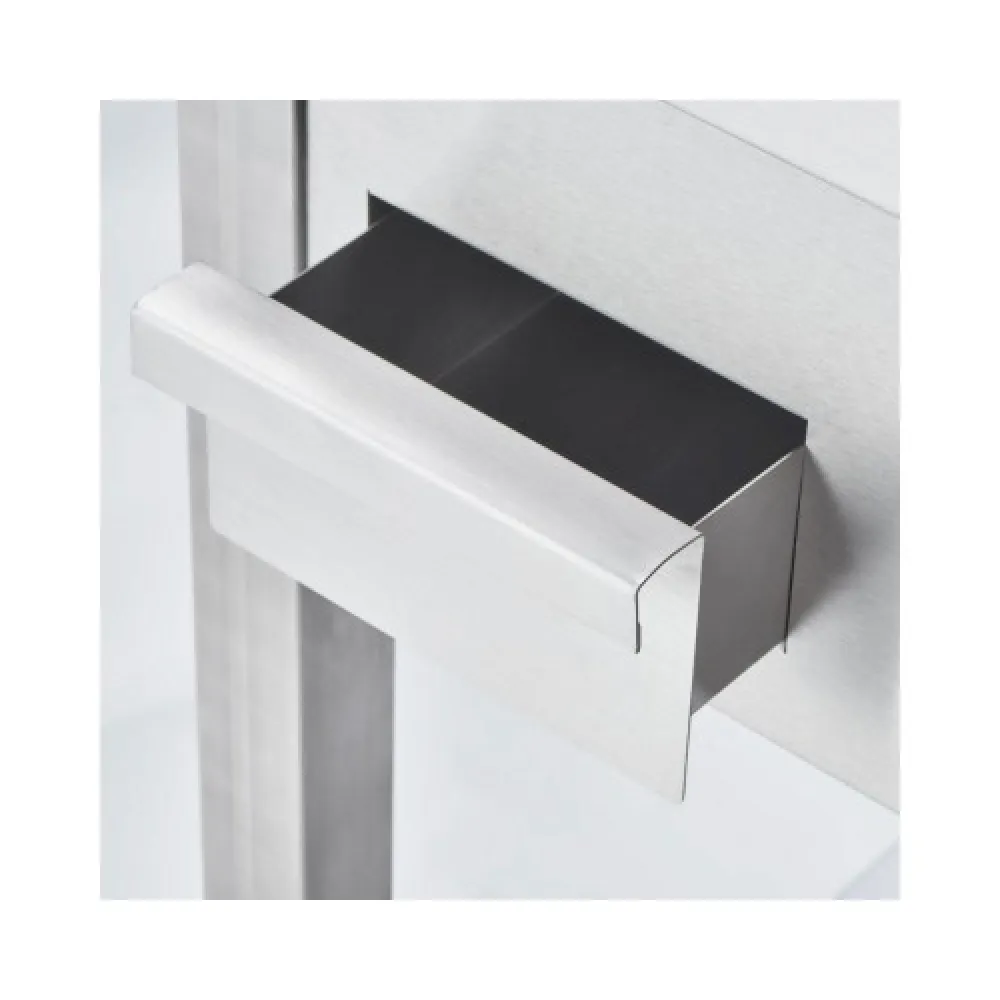 Хромированный электрический гриль рифленый 8.1 кВт