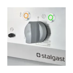 Хромированный электрический гриль с гладкой поверхностью 8.0 кВт