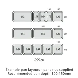 Стол-холодильник для судов GSS20 201 l