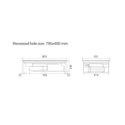 Индукционная варочная панель 4-х зонная сенсорная со встроенной вытяжкой HVI90TCRF