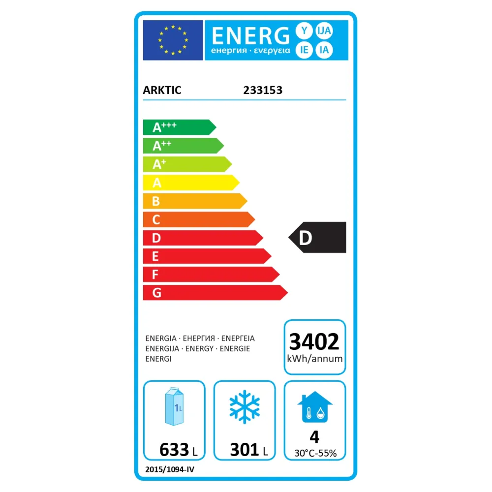 3-дверный холодильник с морозильной камерой 890+420л